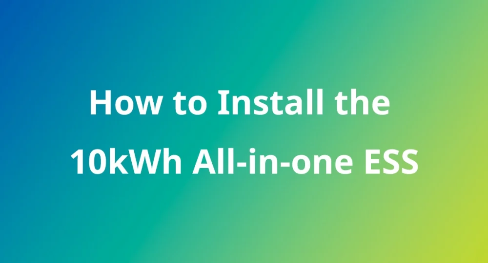 POWEROAD Home Energy Storage System Installation Guide